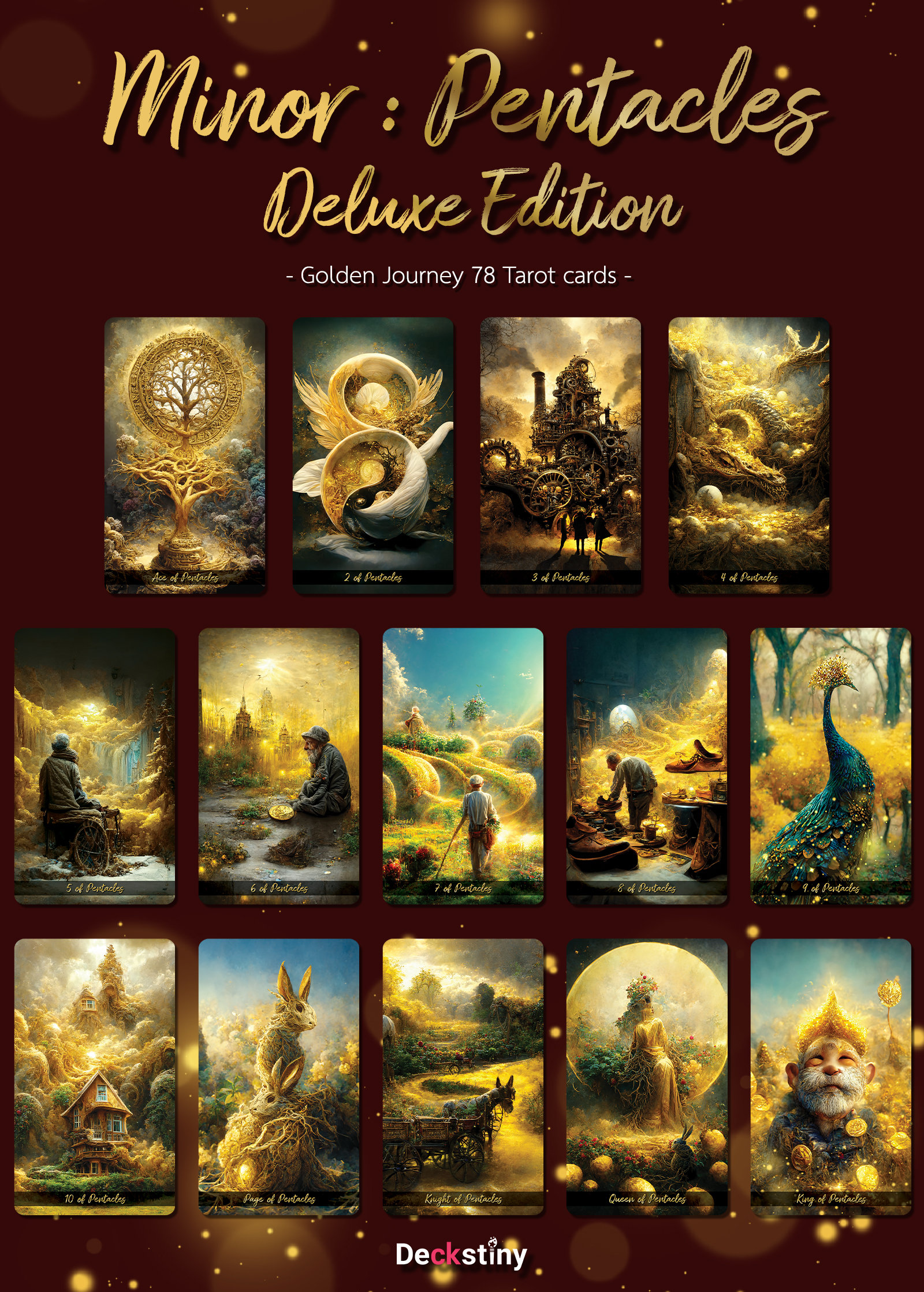 ゴールデン ジャーニー タロット - デラックス版 + スペシャル カード