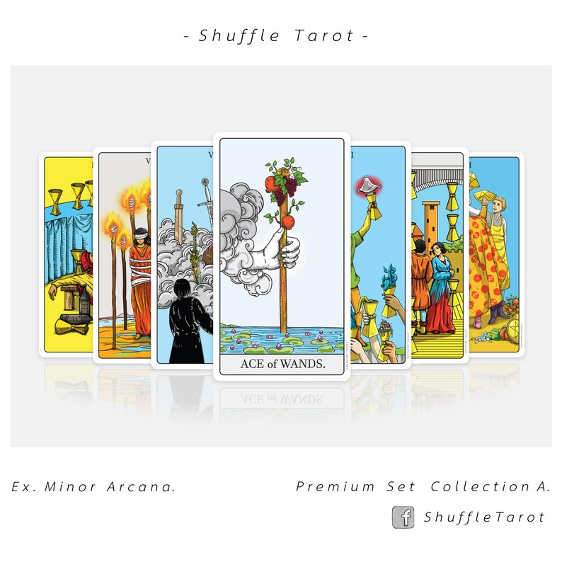Collection A. Premium Ver. Shuffle Tarot Deck Limited Etsy