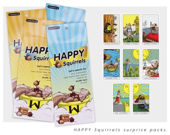 Add on Cards for Shuffle Tarot Deck - The Happy Squirrel Surprise Pack