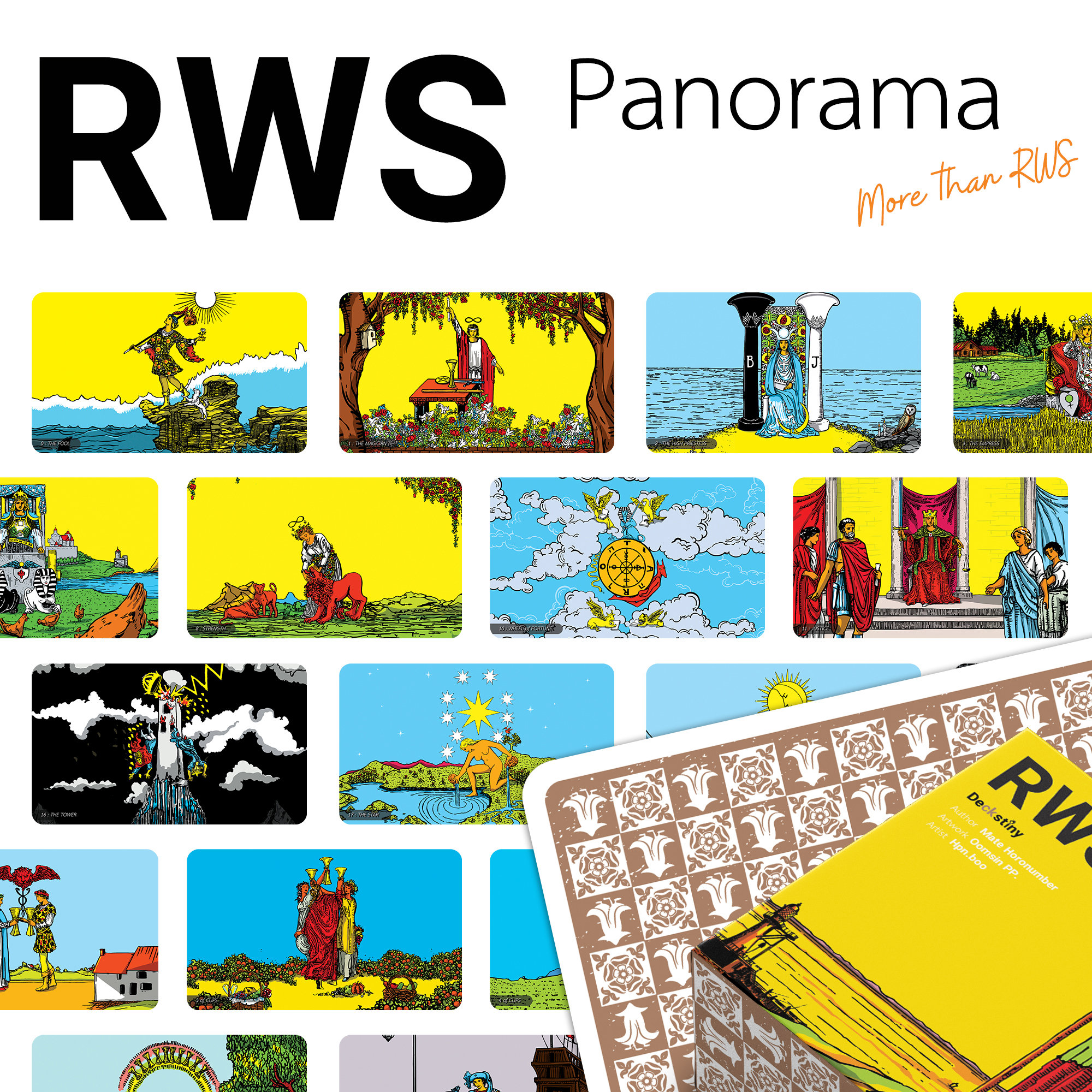 Amazon.co.jp: RWS panorama tarot ワイドパノラマタロット