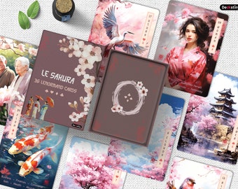 Le Sakura - 36 Lenormand cards