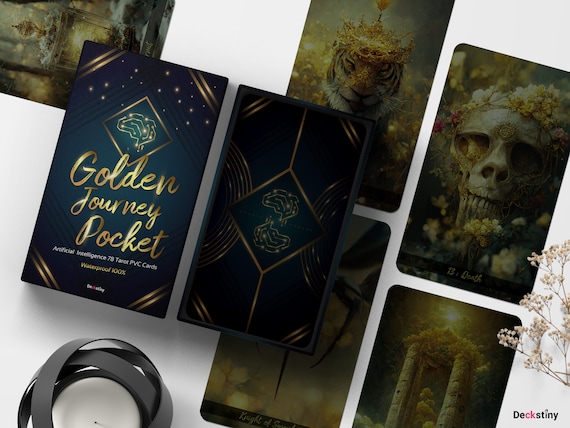 お値下げ　貴重　新品未開封Óriens Tarot Deck ポケットサイズ Golden Journey Tarot : Pocket Edition (cinematic Style With Black