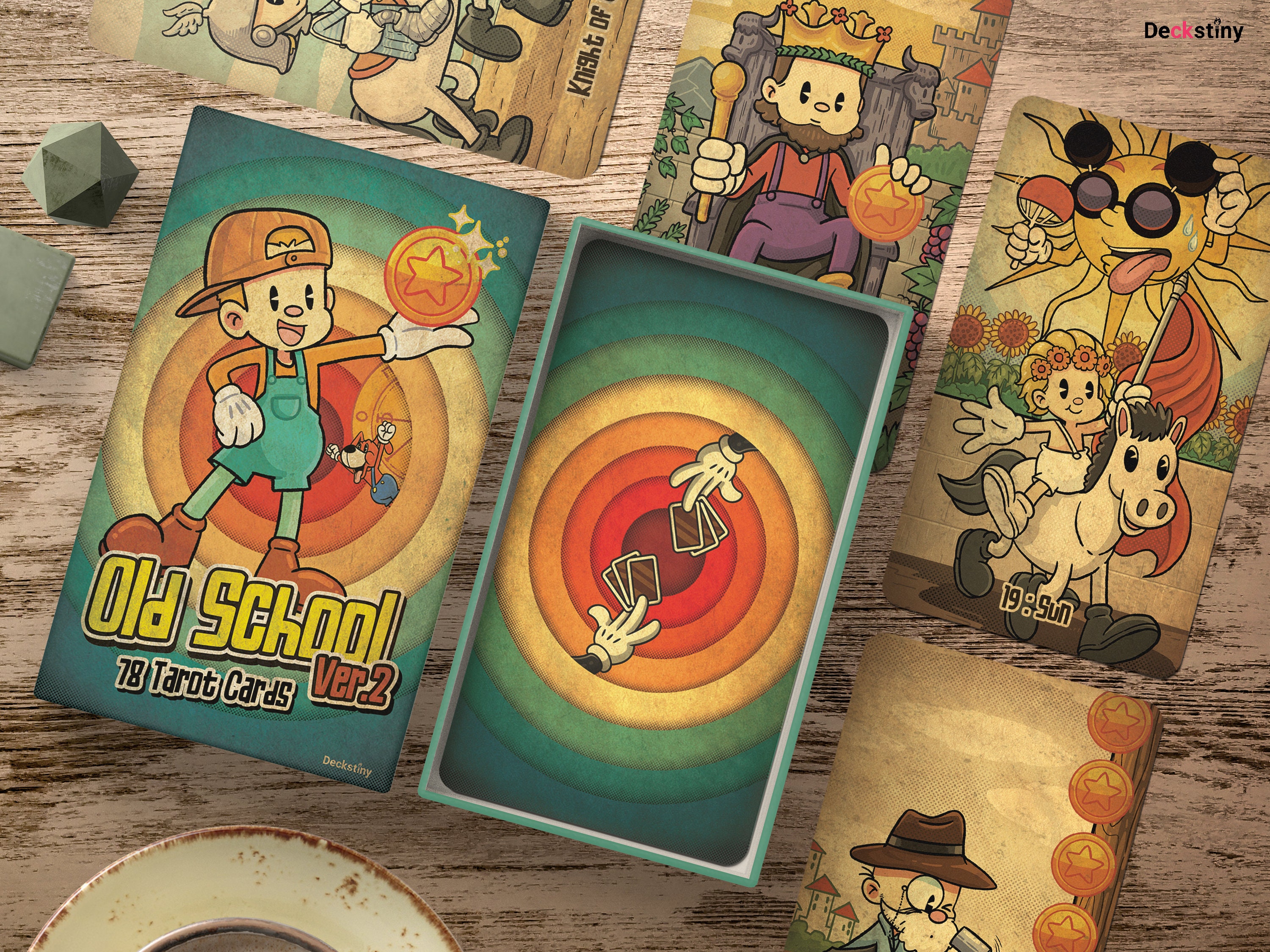 Cartoon Tarot Deck - Etsy Cartoon Tarot Deck - Etsy