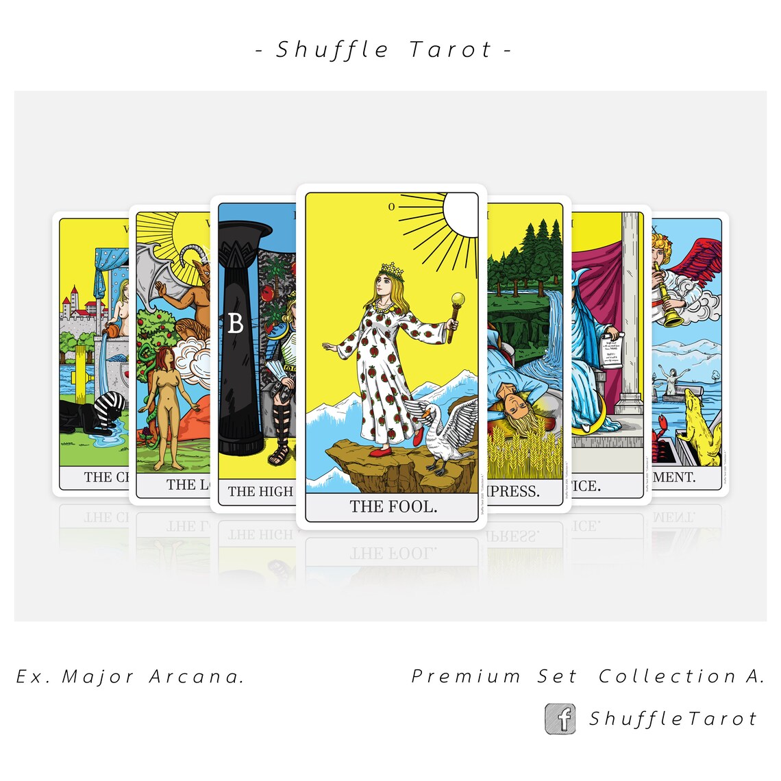 Collection A. Premium Ver. Shuffle Tarot Deck Limited Etsy