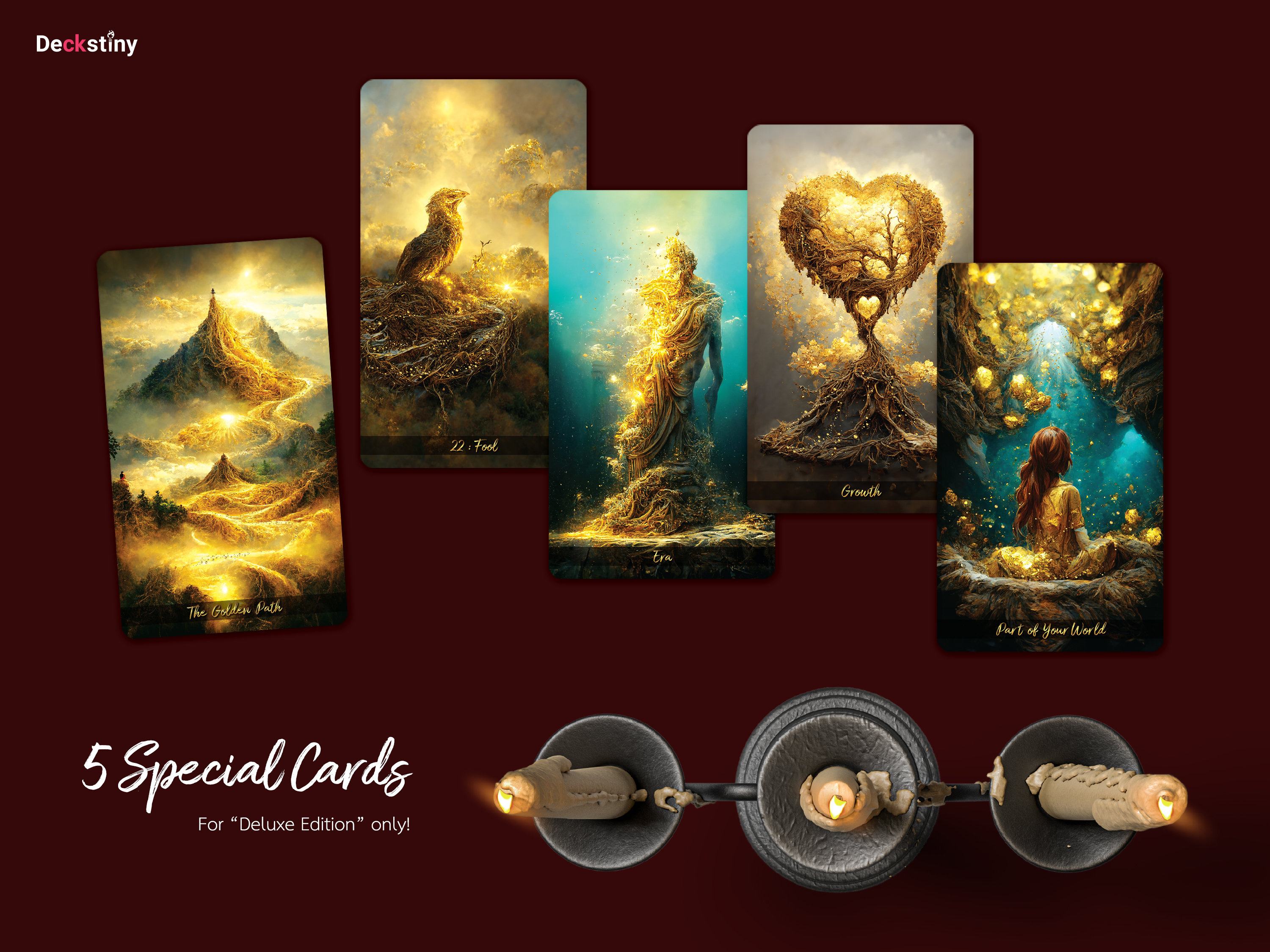 ゴールデン ジャーニー タロット - デラックス版 + スペシャル カード