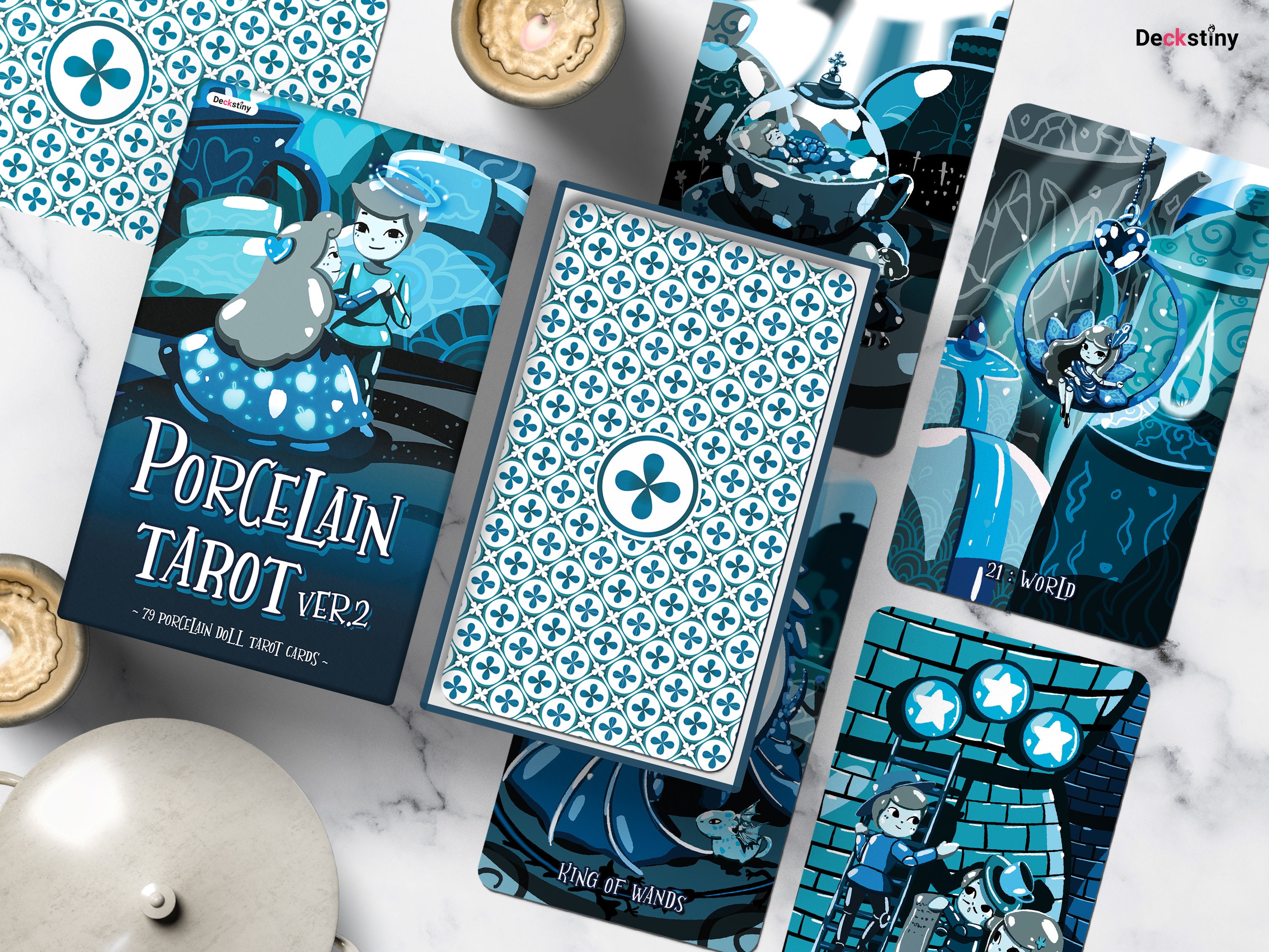 78pcs Porcelain Tarot Ver.2 From Deckstiny - Etsy