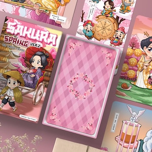 78 Teile Sakura Frühling Tarot Version 2 (4 Jahreszeiten Projekt)