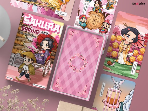 78pcs Sakura Spring Tarot Version 2 (4 Seasons Project) - Etsy