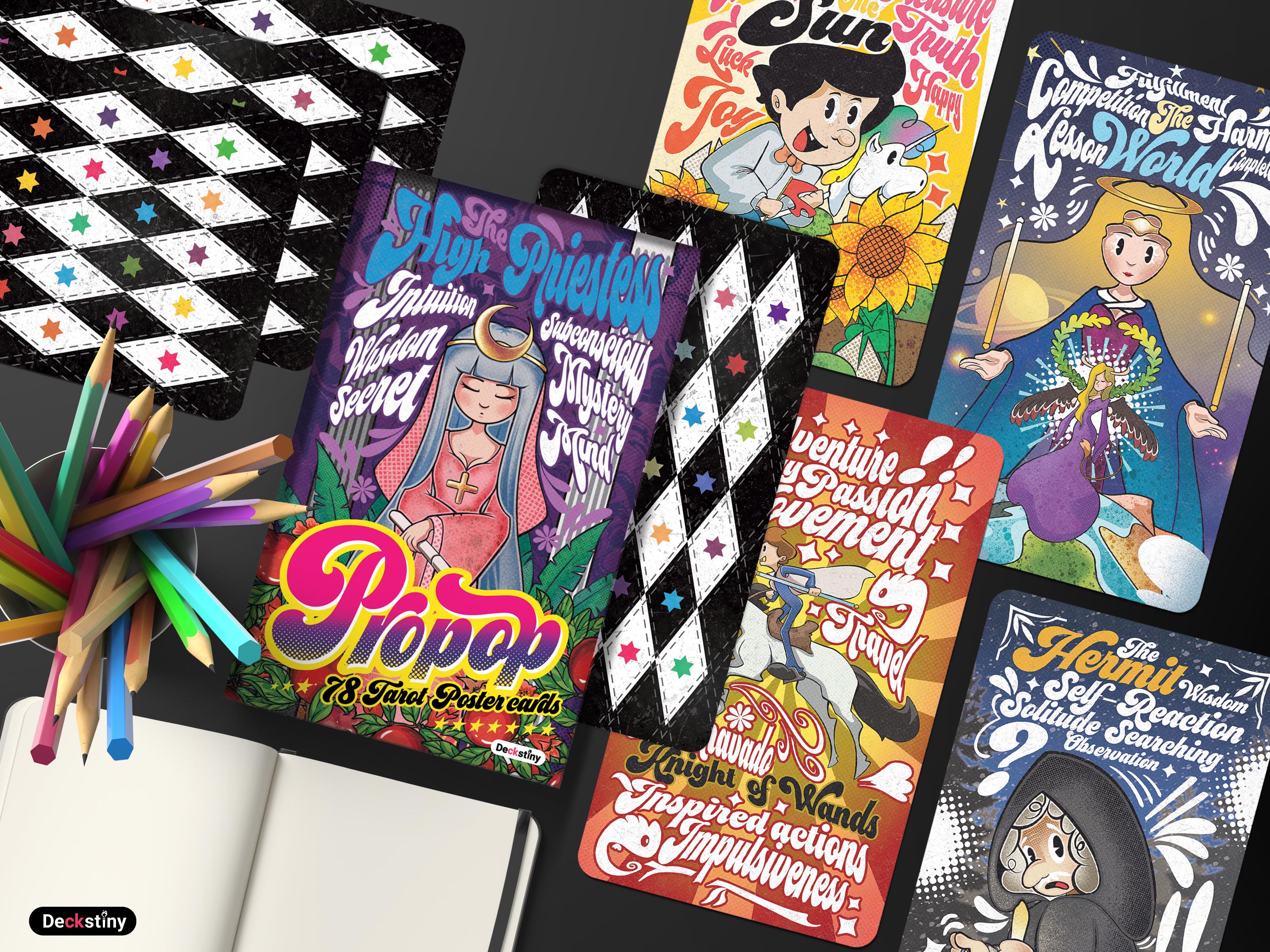 Propop Tarot - 78 Poster Card Style - Etsy Denmark