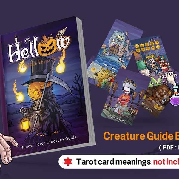 E-Book : Hellow Tarot Creature Guide (signification des cartes de tarot non incluse.)