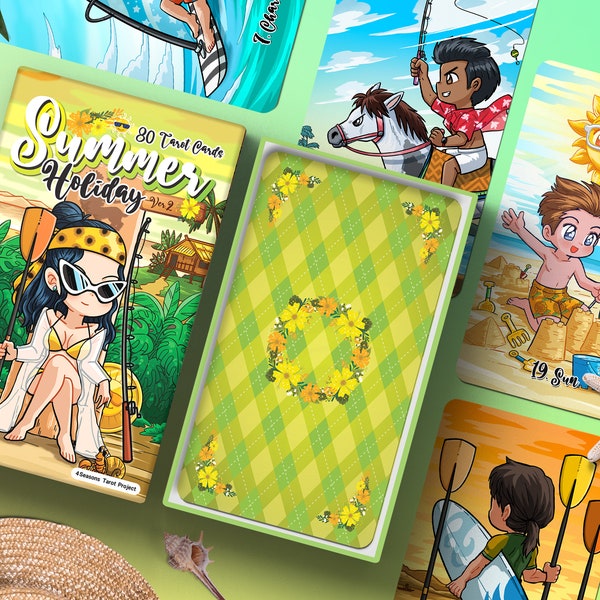 78pcs Summer Holiday Tarot Version 2 (4 seasons set)