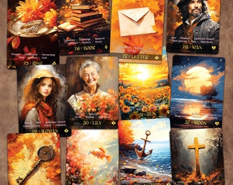 Le Autumn - 36 Lenormand Cards - Etsy