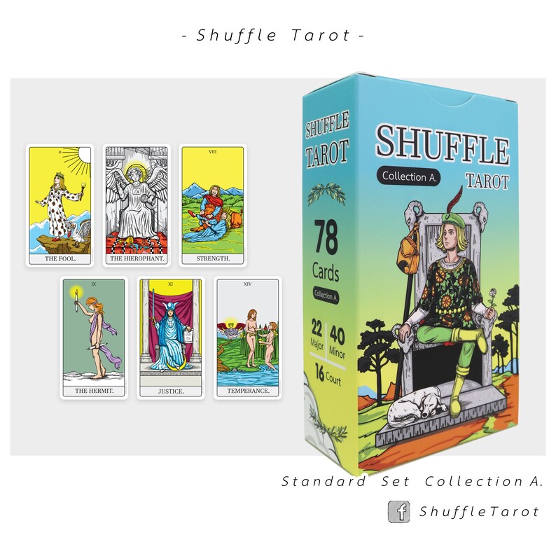 Collection A. Standard Ver. Shuffle Tarot Deck Etsy