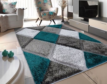 Jade silver 3d Silky soft fluffy thick shimmering effect luxurious plush shaggy rug living room area rug bedroom carpet