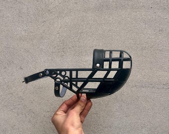 Muselière de lévrier, panier en cuir et en plastique, dressage anti-morsure