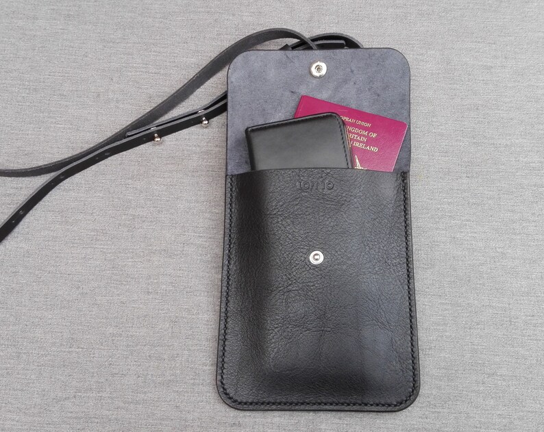 Phone Sling Handmade in Italian Leather Mobile Phone Bag Etsy