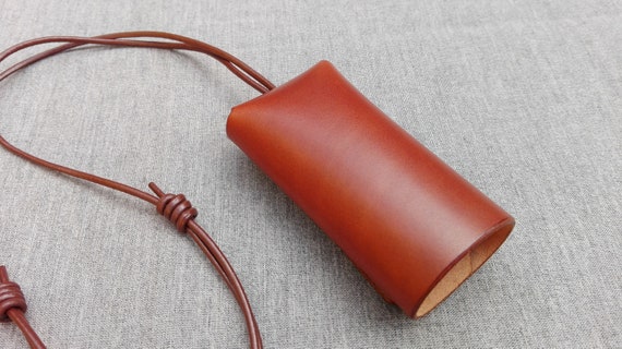 Leather Key Bell, Handmade Leather Key Clochette, Key Holder in