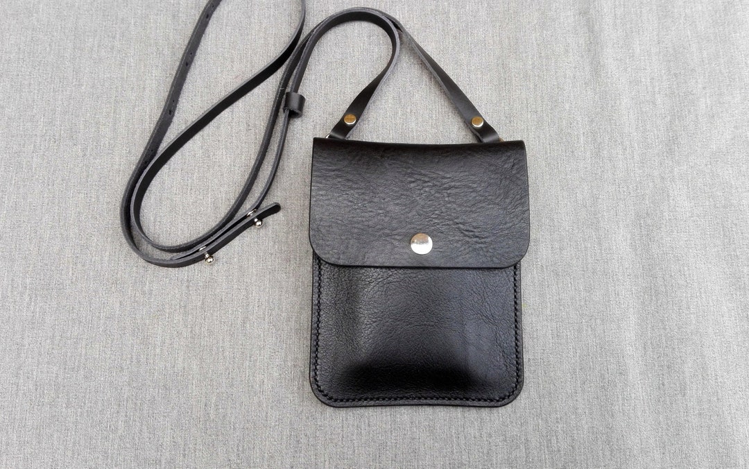 Phone Sling Handmade in Italian Leather Mobile Phone Bag 