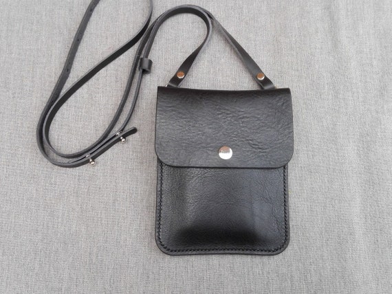 Phone Sling Handmade in Italian Leather Mobile Phone Bag | Etsy UK