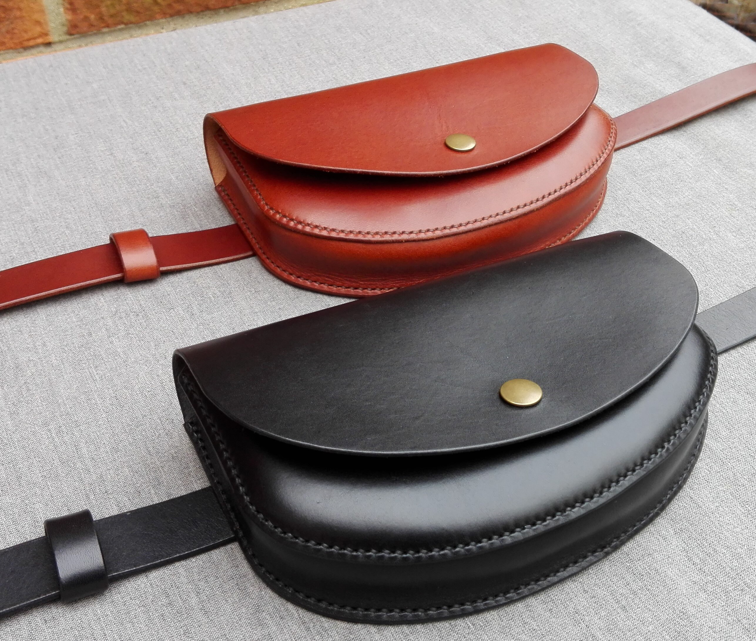 Belt bag/sling bag handmade in premium leather unisex hip Etsy