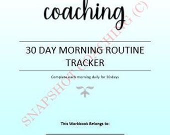 30 Day Morning Routine Tracker