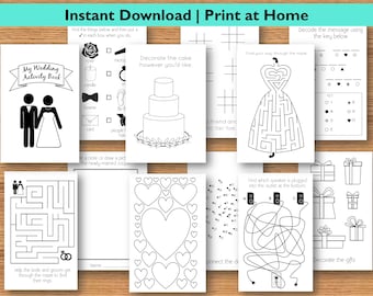 Kids' Wedding Activity Book Printable Download