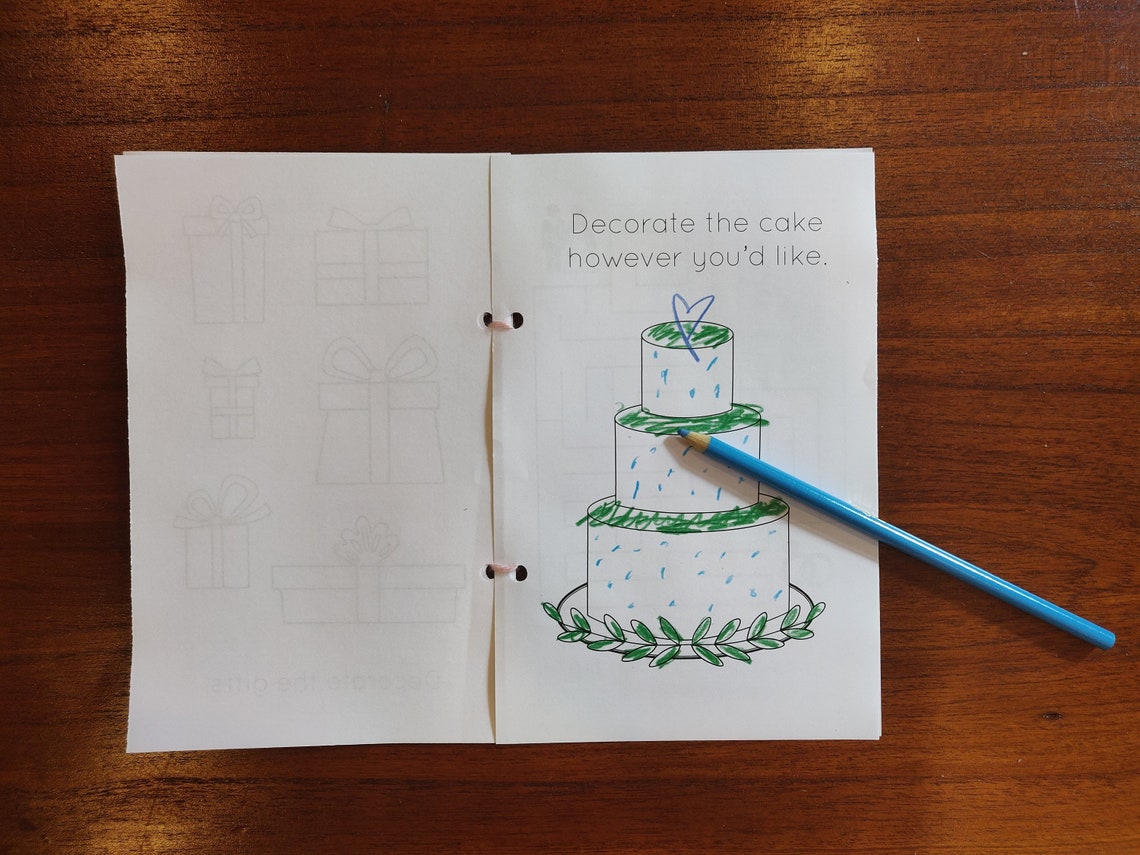 Kids' Wedding Activity Book Printable Download: Branches - Etsy UK