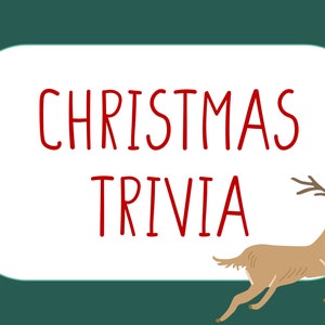 Christmas Trivia Night Game Download/Printable with Scoring Sheets