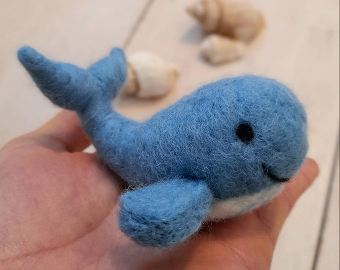 Whale Decor Felt whale needle felted animals Spring Decor Felt Decoration Nursery Decorstion Animal Decor Children Decor