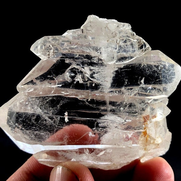 62 Grams Lovely Water Clear Faden Quartz Crystal Specimen From Baluchistan pakistan