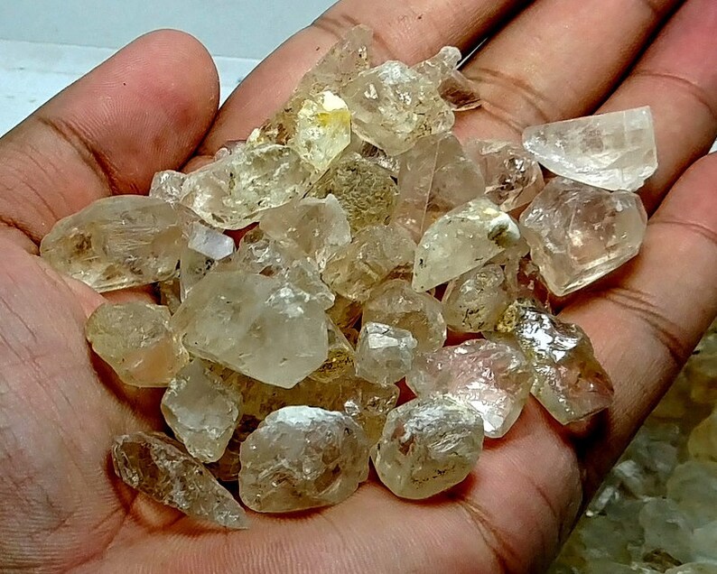 560 Grams Beautiful Natural Colot Topaz Crystal Specimen From Skardu pakistan