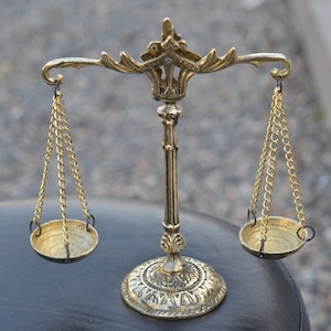 Balanza de la Justicia, Regalo para Abogados, Decoración de Oficina, Lámina de Abogado, Decoración de Oficina, Decoración del Hogar, Vintage, Balanza, Regalo para Abogados