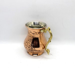 Caneca de cobre feita à mão, xícaras com motivos históricos, cabo de cobre feito à mão, especial de alta qualidade, caneca de Halloween, pêra, caneca Youre My Person