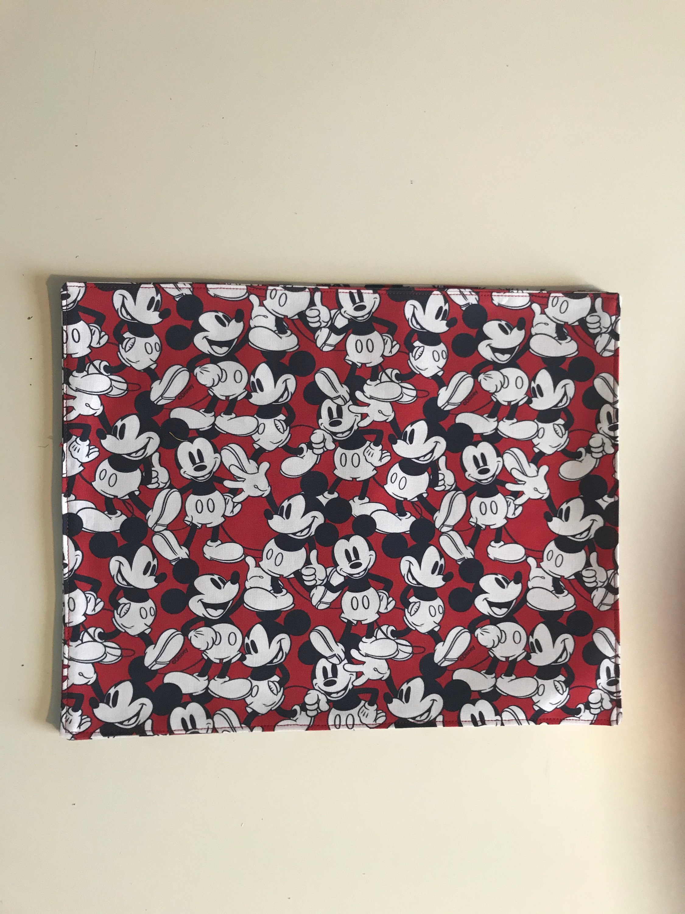 Placemats/ Mickey Mouse Print Placemats/ Set of Four Etsy