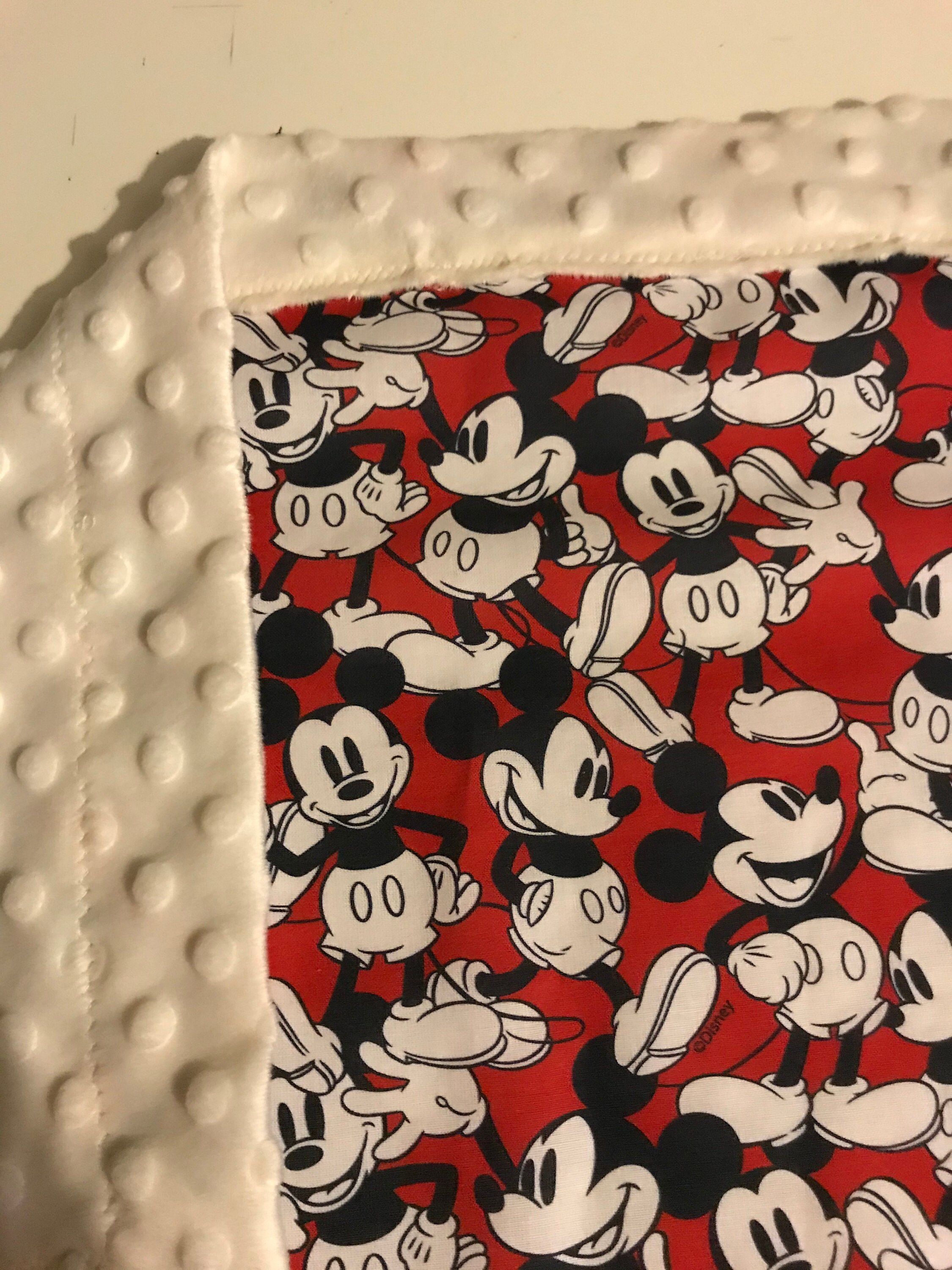 Baby Blanket/ Mickey Mouse/ New Baby Gift/Super Soft Pram Etsy