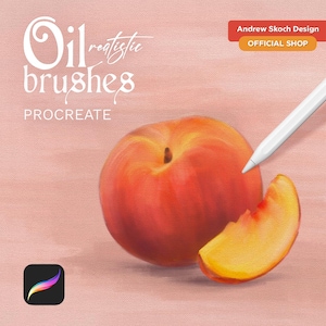 Procreate オイル ペイント ブラシ - リアルなオイル ペイント ブラシ - オイル ペイント Procreate ブラシ - オイル ペイント ブラシ セット - オイル Procreate ブラシセット