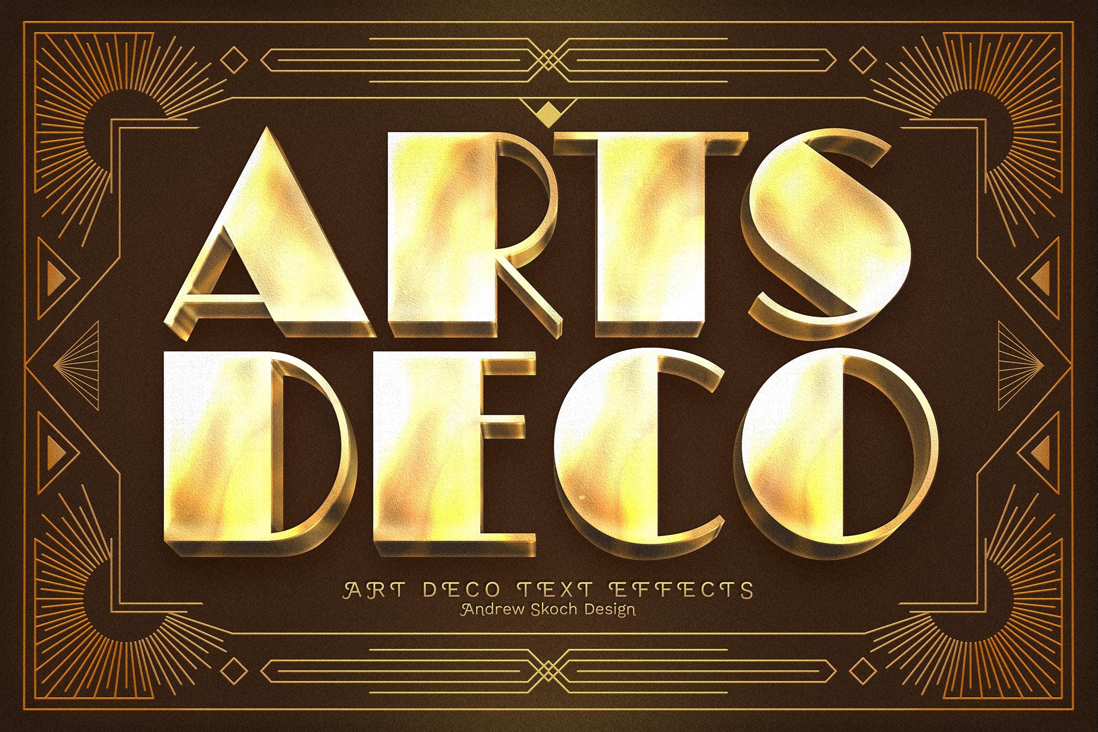 Art Deco Text Effect - Etsy