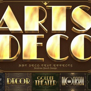 Art Deco Text Effect - Etsy