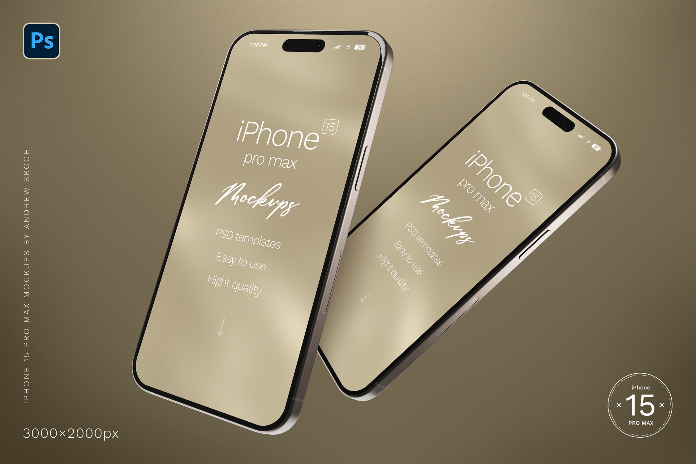 IPhone 15 Pro Max Mockup - Etsy