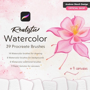 Realistic Watercolor Procreate Brushes