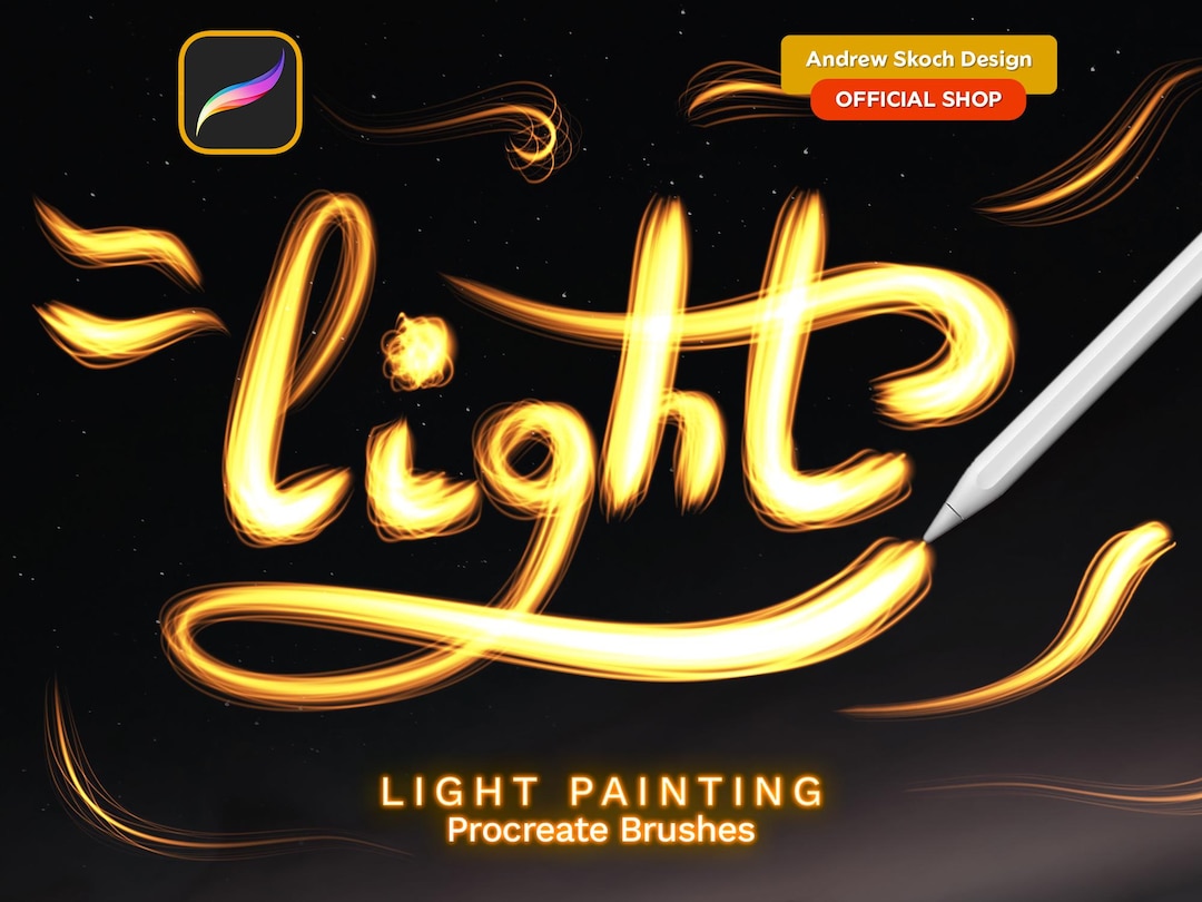 Light Painting Procreate Brushes - Etsy