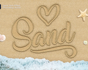 Acción de Photoshop con efecto arena