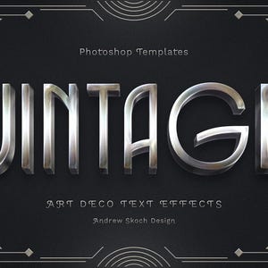 Art Deco Text Effect - Etsy