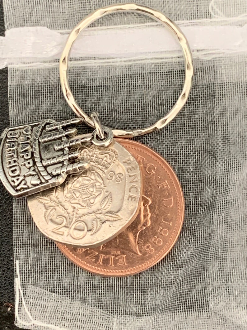 22nd Birthday Gift For Him Or Her 1999 Coins /& Charm Keyring In Gift Bag