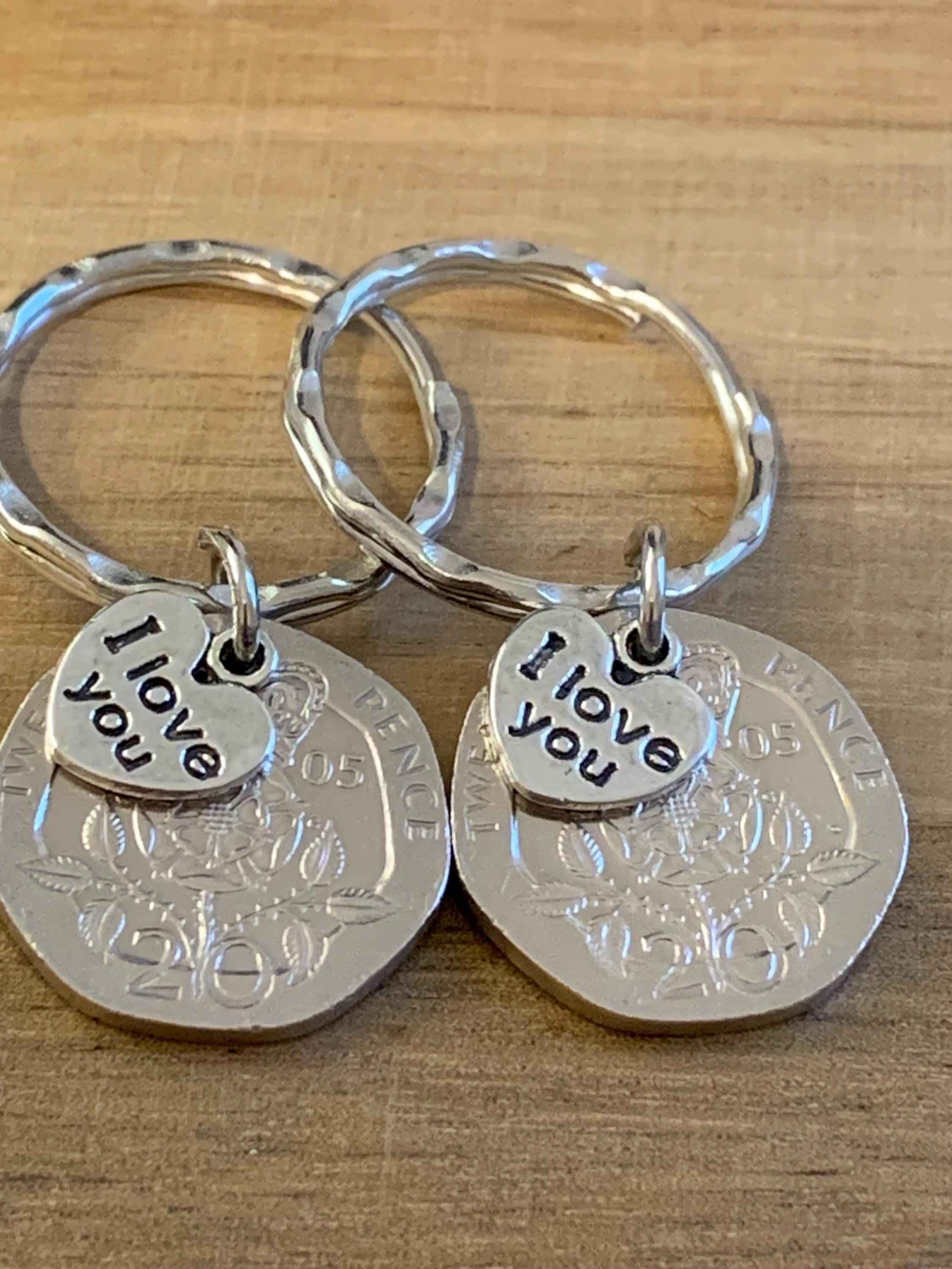 20th Anniversary Keychain Platinum - Etsy 20th Anniversary Keychain Platinum - Etsy
