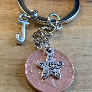 29th Birthday 1996 Personalised Polished Coin Keyring Anniversary Gift Birthday Gift - Keepsake For Her In Gift Bag Choose Initial