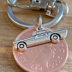 18th Birthday Polished 2007 Coin & Car Charm On Keyring In Gift Bag For Him Boyfriend Son Brother