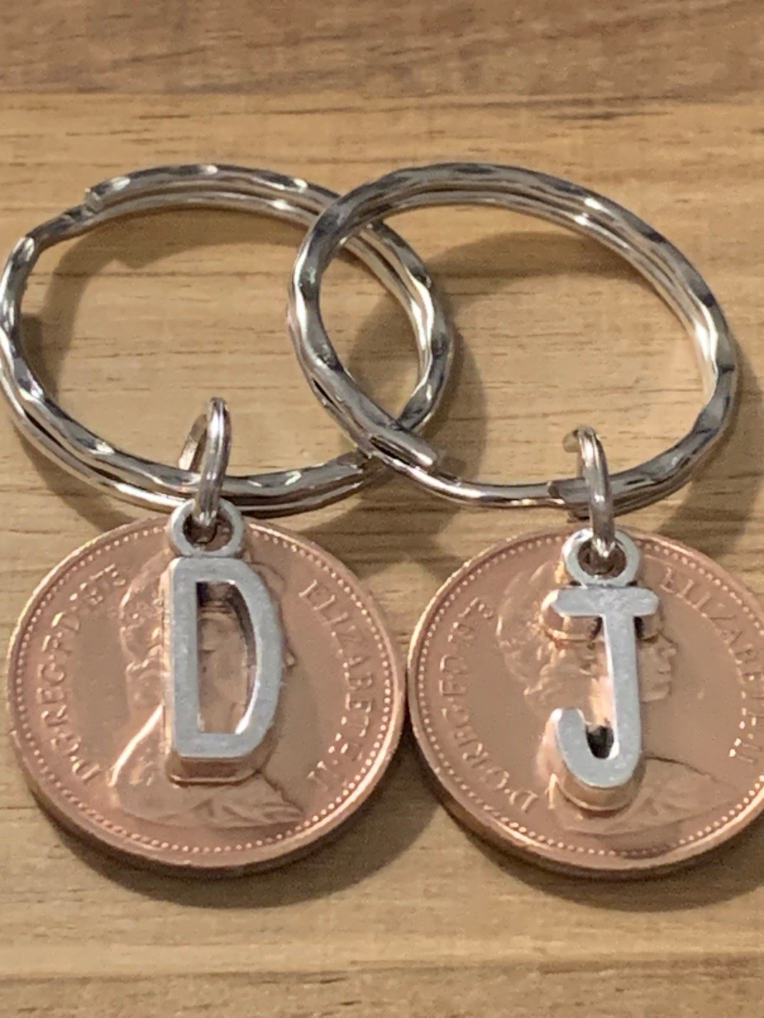50th Anniversary Gift for Couples Personalised Polished 1975 Coin ...