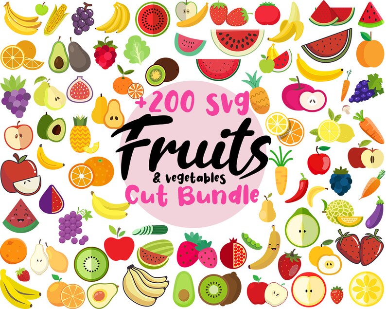 Free Free Fruit And Vegetable Svg Files 456 SVG PNG EPS DXF File