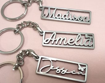 Custom  Gift Keychain | Personalized Name Keychain | Durable Stainless Steel Key Chain